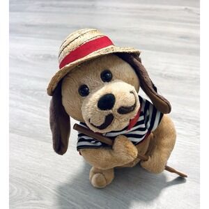 Cuddle Barn Gondolomia  Sings O Sole Mio Italian  Gondolier Animated Dog Works!!